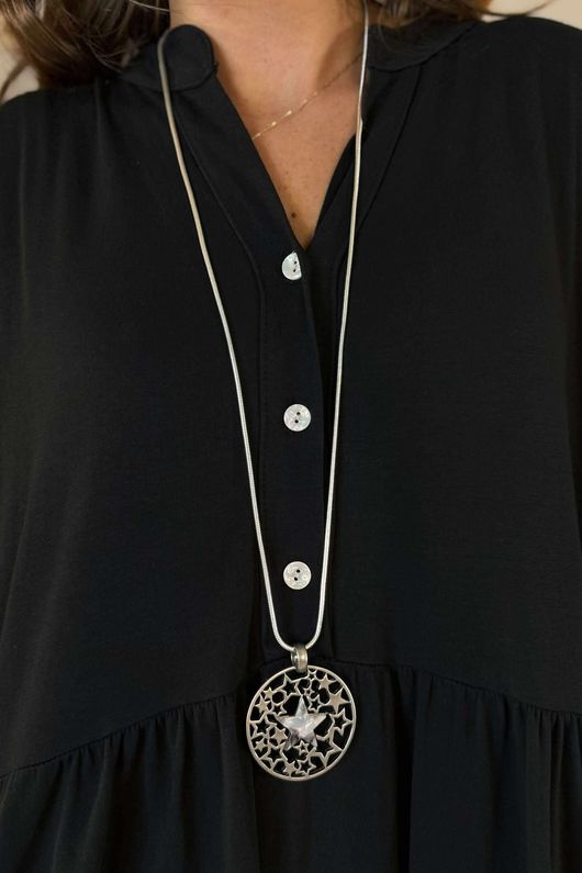 Laundry B Galway Necklace Grey